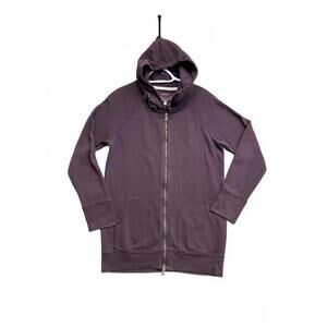 Sonoma Lifestyle Purple Full Double Zip Hoodie With Hoodie Buttons Sz Small